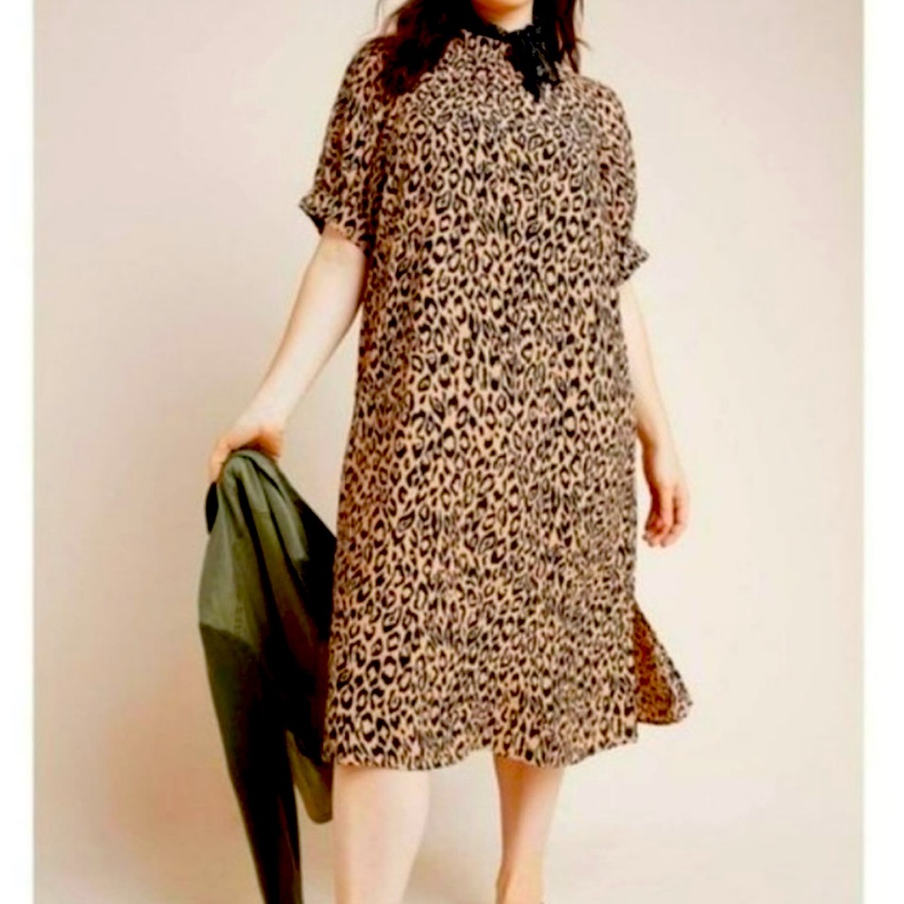 🐆 Anthropologie McKenzie Dress in Animal Print 🐆